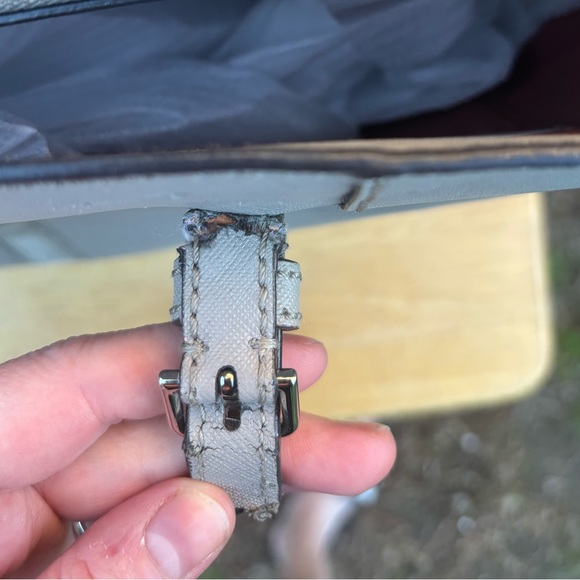 Project Bag! Bally Supra Light Gray Leather and Suede Tote - Picture 15 of 16